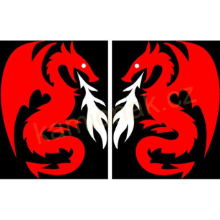 Svítící logo LED - DRAK 24V (pár)