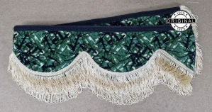 Bordura ORIGINÁL DÁNSKÁ PLYŠ ZELENÁ + BÉŽOVÁ